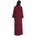 Simple Front open abaya- Maroon Simple Front open abaya- Maroon